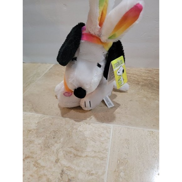 Peanuts Snoopy Musical Dance Bouncing Easter Bunny Plush Linus Lucy Song Works V - Picture 3 of 6